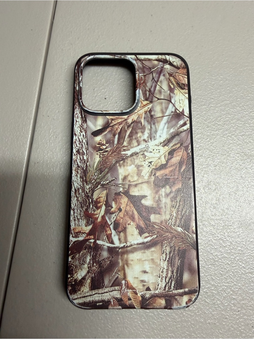 Camo Pattern Protective Phone Case - Brown